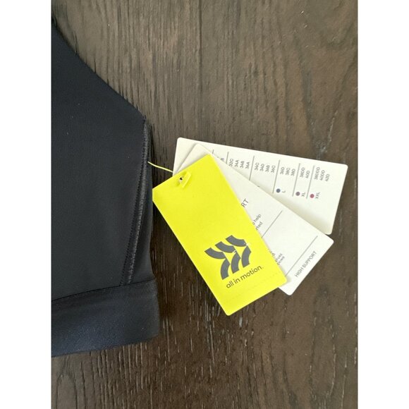 All in Motion 38B Black Sculpt High Support Zip-Front Sports Bra NEW - Picture 5 of 7